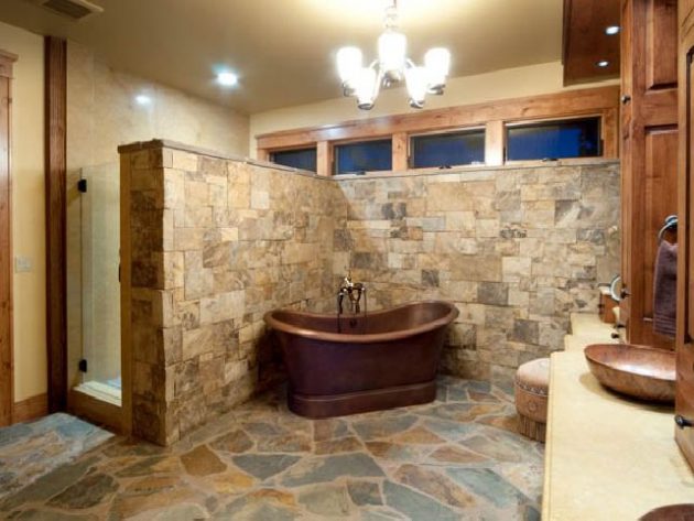 16 Gorgeous Bathroom Designs That Abound With Rustic Charm