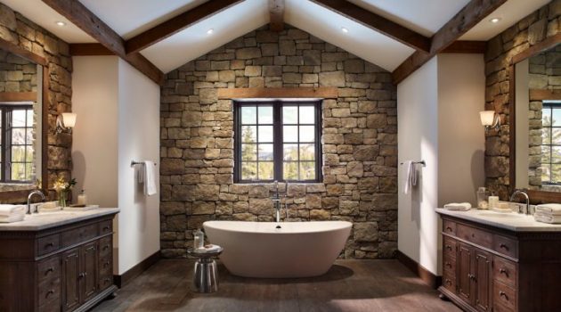 16 Gorgeous Bathroom Designs That Abound With Rustic Charm