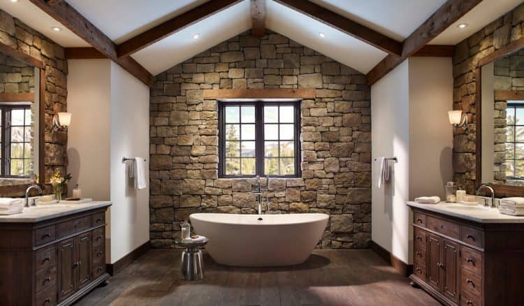 16 Gorgeous Bathroom Designs That Abound With Rustic Charm
