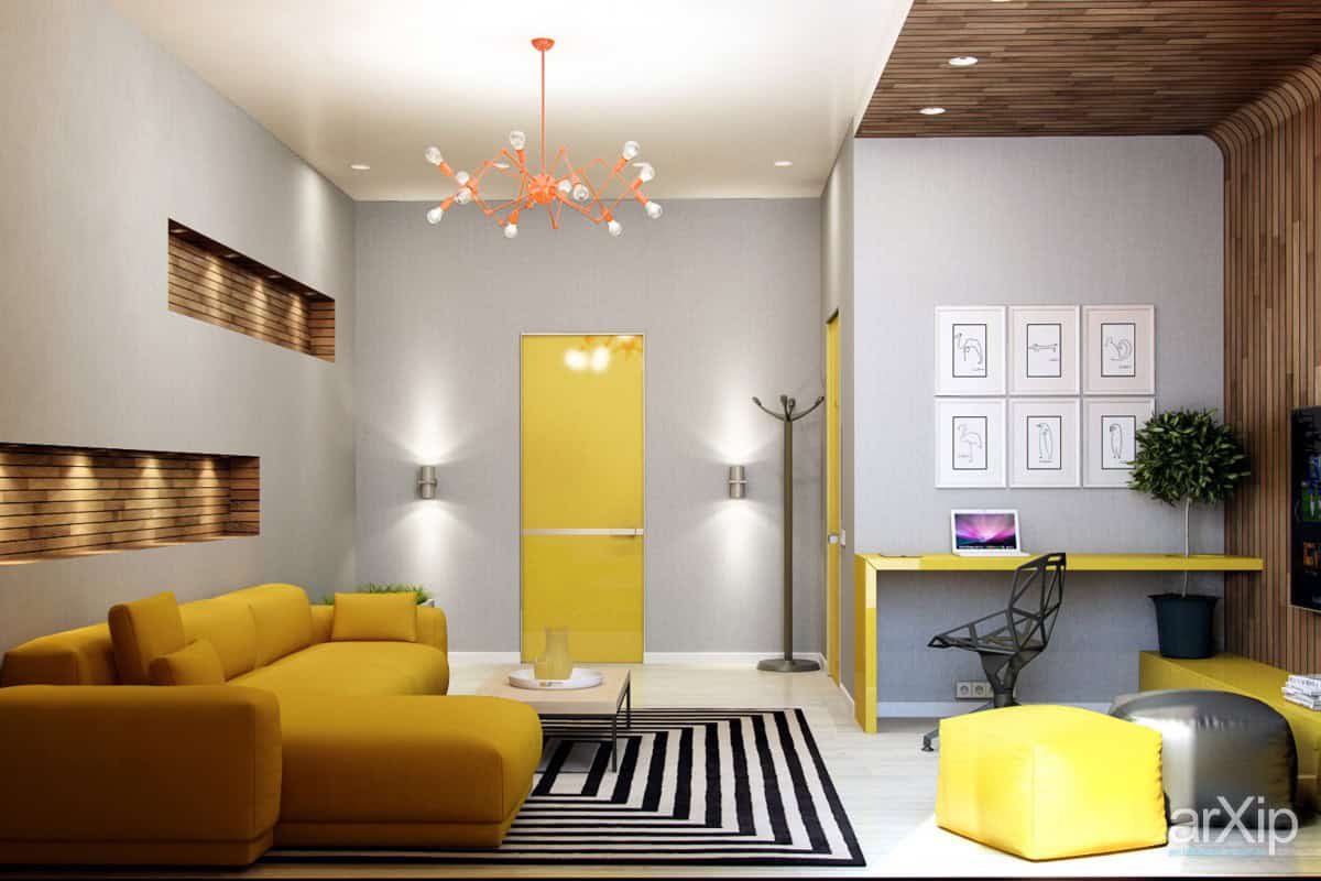 18 Inspirational Ideas For Decorating The Living Room With Yellow Accents 11