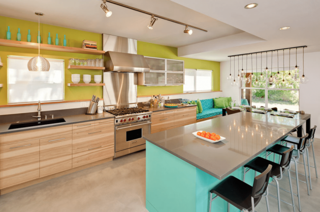 17 Adorable Kitchen Designs With Tones Of Vibrant Colors That You Must See