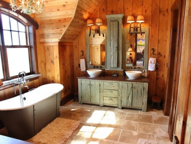 16 Gorgeous Bathroom Designs That Abound With Rustic Charm