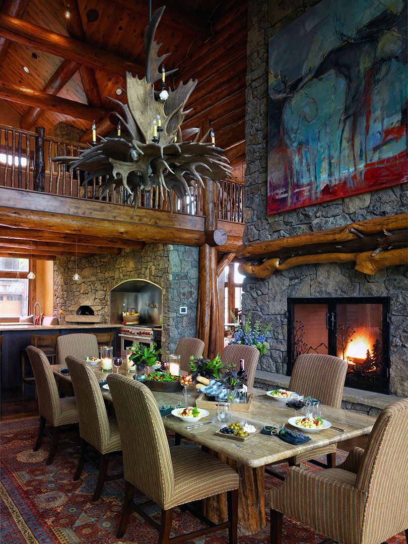 dining room rustic designs majestic miss cant riva ridge architectureartdesigns source