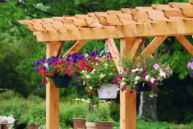 17 Fascinating Examples How To Arrange Hanging Flowers For Your Yard 5