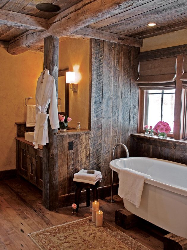 16 Gorgeous Bathroom Designs That Abound With Rustic Charm