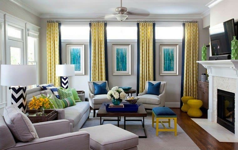 18 Inspirational Ideas For Decorating The Living Room With Yellow Accents 7