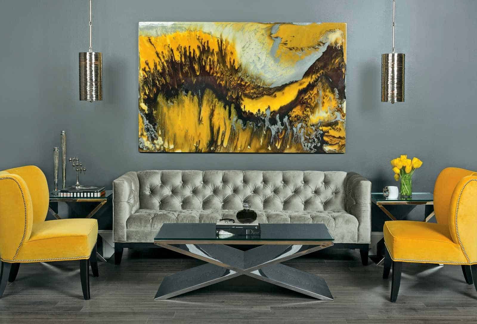 18 Inspirational Ideas For Decorating The Living Room With Yellow Accents 18 Inspirational Ideas For Decorating The Living Room With Yellow Accents