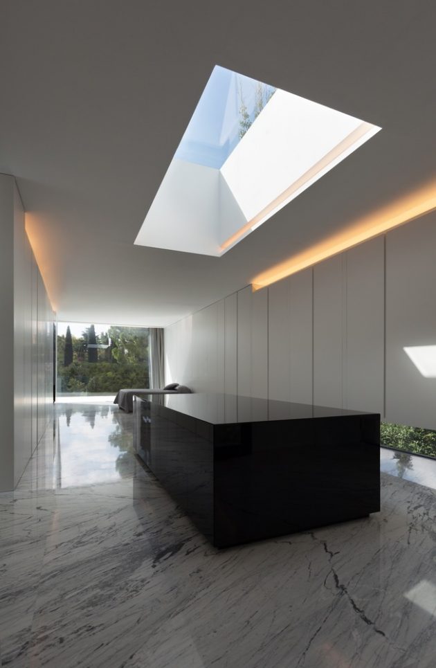 Aluminum House by Fran Silvestre Arquitectos in Madrid, Spain