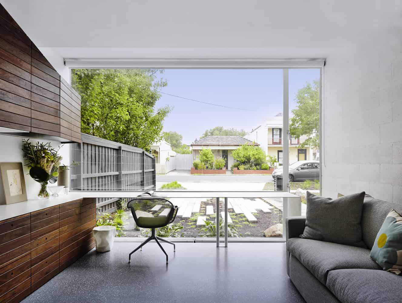 Open-plan interior view of THAT House by Austin Maynard Architects