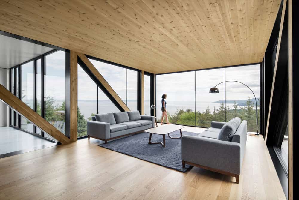 The Blanche Chalet by ACDF Architecture – A Modern Cantilevered Retreat Overlooking the St. Lawrence River in Québec The Blanche Chalet by ACDF Architecture in Canada (2)