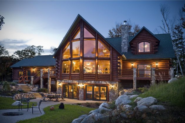 natural-log-cabin-house