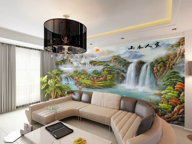 Transform Your Living Room with Modern 3D Wallpaper Designs 1
