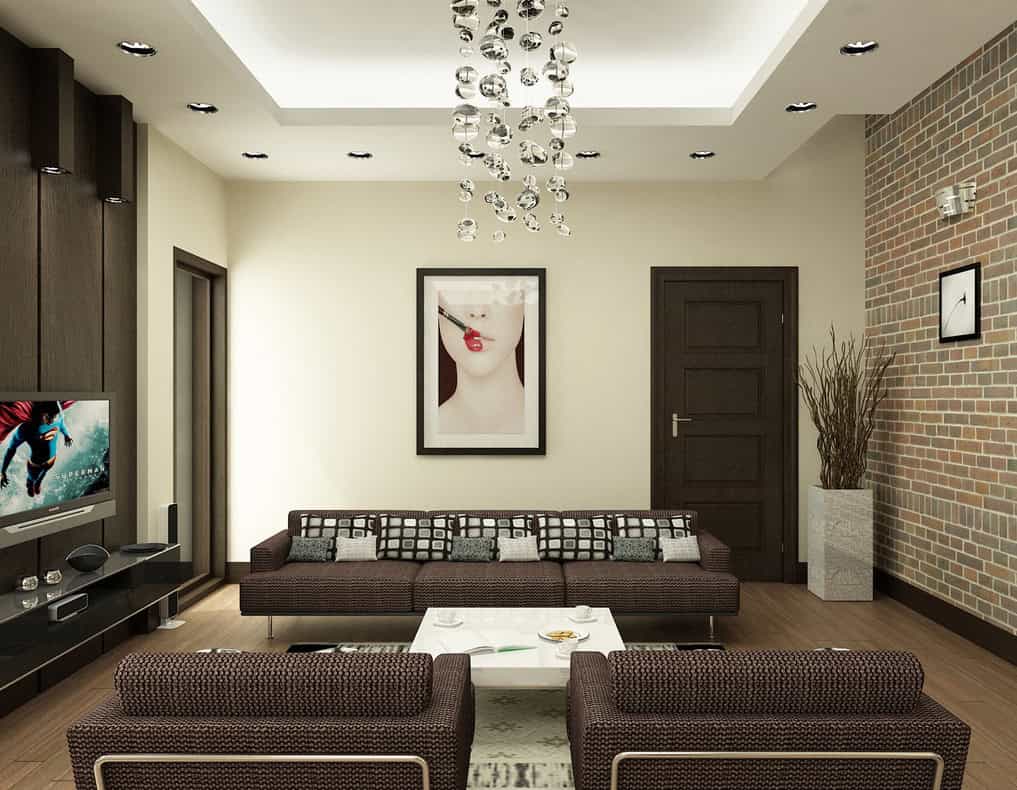 18 Timeless Living Room Designs With Combinations Of Brown Color 11