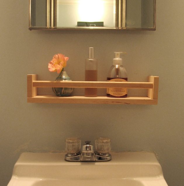 17 DIY Wooden Bathroom Shelves That You Can Make Just In One Day