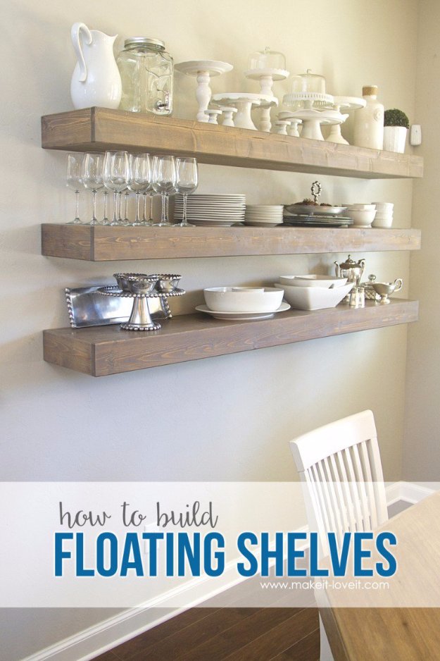 14 Amazing Diy Decor Ideas To Upgrade, Wall Shelves Design For Dining Room