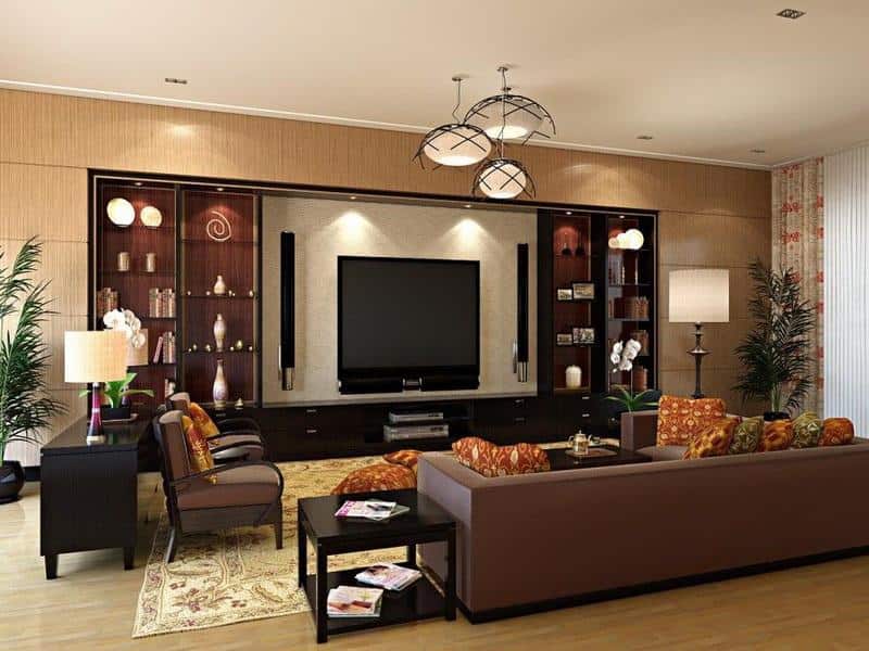 18 Timeless Living Room Designs With Combinations Of Brown Color 16