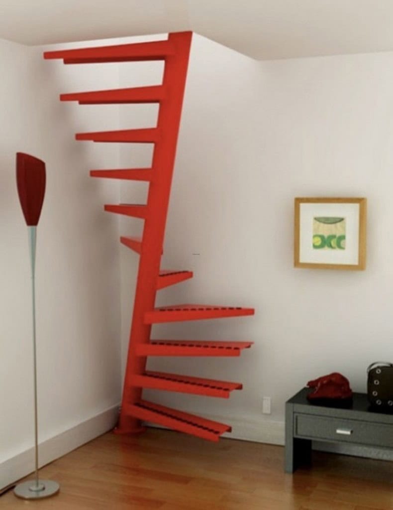 18 Interesting Options For Designing Stairs For The Attic 18