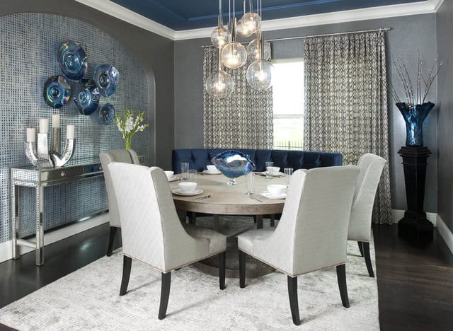 20 Admirable Dining Room Designs With Wooden Circular Tables 18