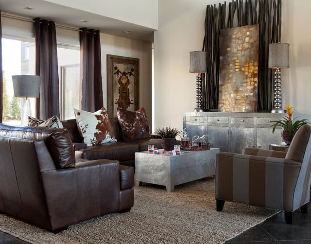 18 Timeless Living Room Designs With Combinations Of Brown Color 2