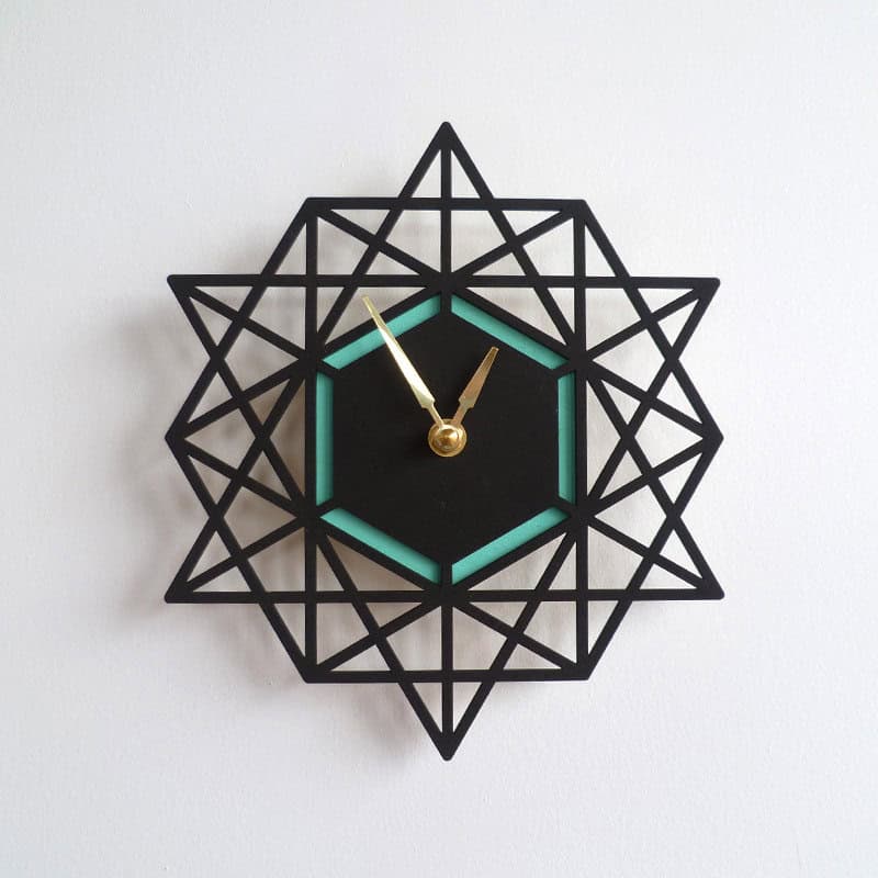Modern Geometric Wall Clock Buy it on: www.etsy.com