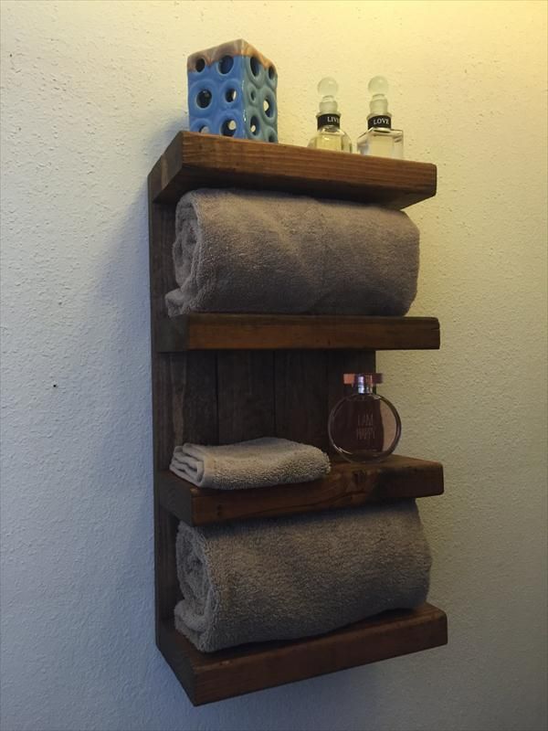 17 DIY Wooden Bathroom Shelves That You Can Make Just In One Day