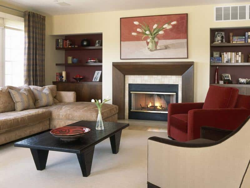 18 Cozy Living Rooms With Fireplace That Will Charm You 3