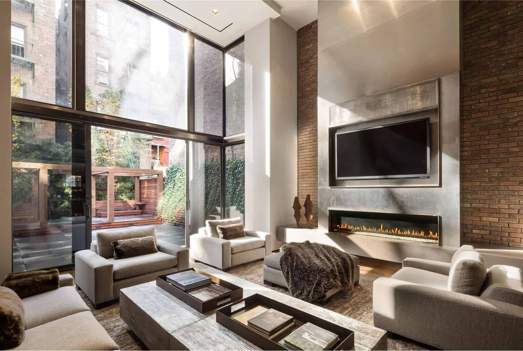 18 Cozy Living Rooms With Fireplace That Will Charm You 6