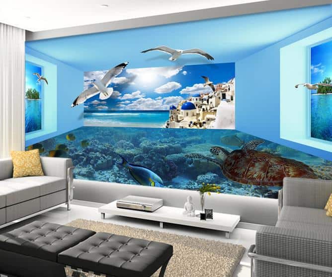 Transform Your Living Room with Modern 3D Wallpaper Designs 6