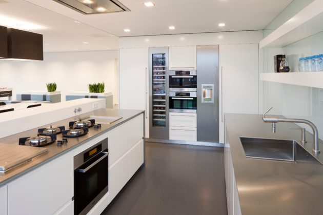 18 Functional Kitchen Ideas With Integrated Refrigerator