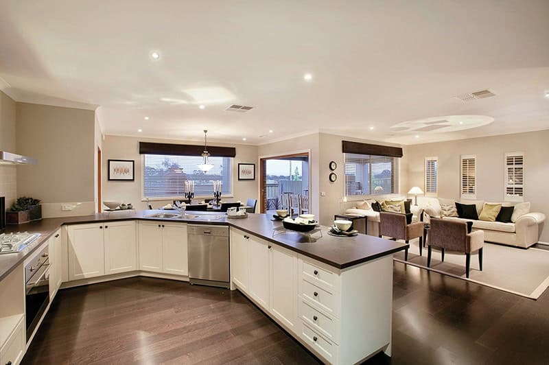 18 Functional Ideas To Design Living Room With Kitchen Properly 9