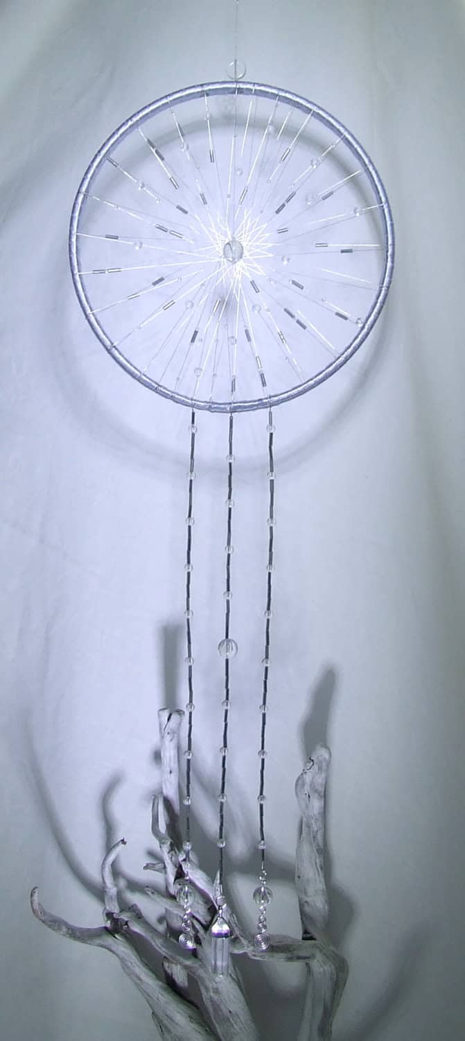 Minimalist Clear Quartz Wall Hanging Crystal Dream Catcher Source