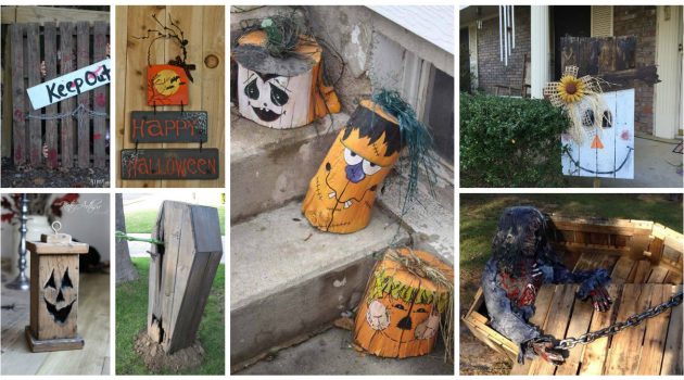 18 Truly Fascinating DIY Halloween Decorations Made Of Reclaimed Wood