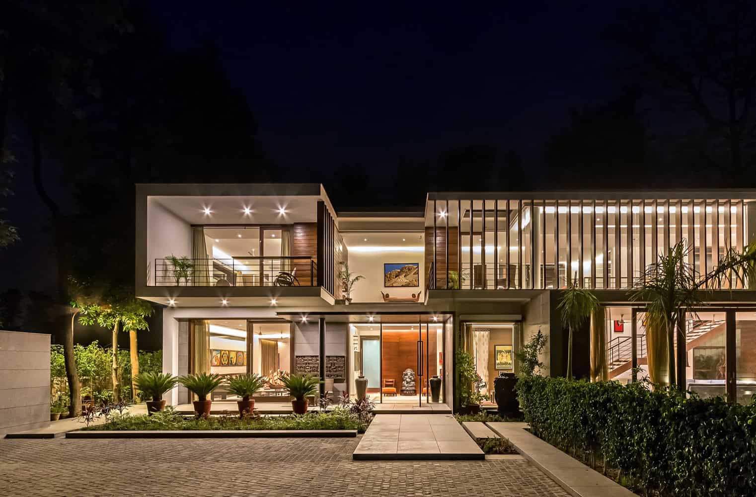 Gallery House by DADA & Partners: A Modernist Promenade Through Nature gallery-house-by-dada-partners-in-chattarpur-india-13