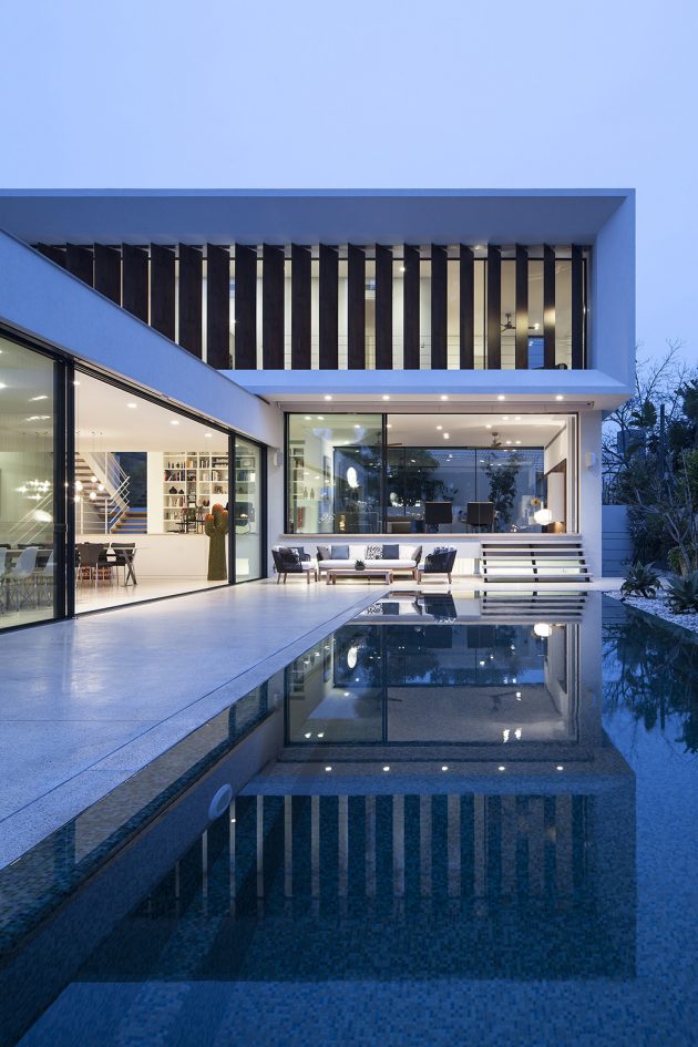 TV House - A Mediterranean Villa by Paz Gersh Architects in Tel Aviv, Israel