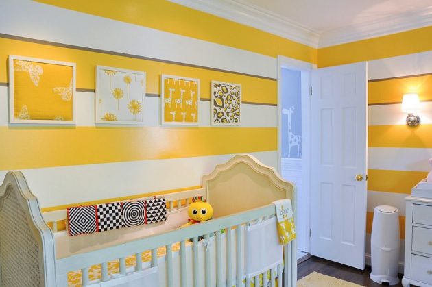 15 Inspirational Examples To Refresh The Kids Room With Yellow Details