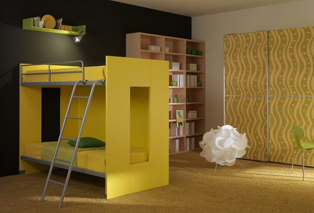 15 Inspirational Examples To Refresh The Kids Room With Yellow Details