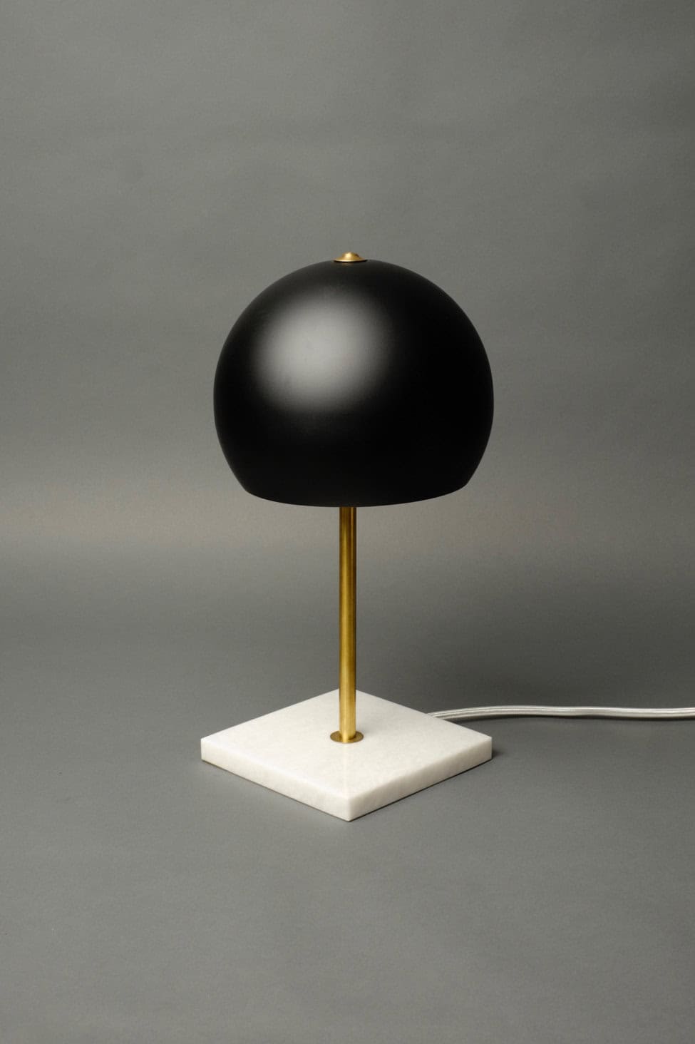 Matte black and brass marble desk lamp Buy it on: www.etsy.com