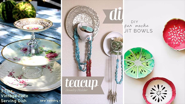 16 Amazing DIY Ideas From Old Dishes That You Can Easily Make