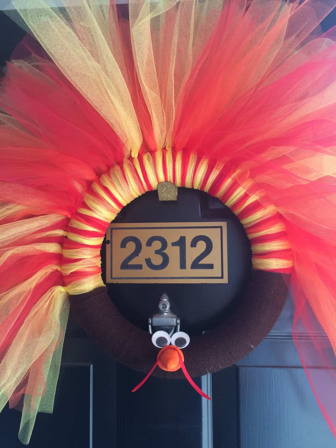 Thanksgiving Turkey Wreath Buy it on: www.etsy.com