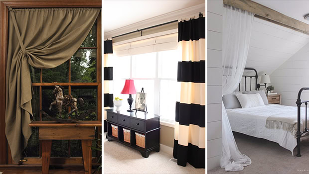 16 Creative DIY Curtains Ideas Everyone Can Make