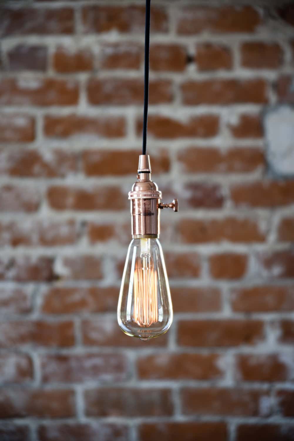 Industrial Plug In Pendant Copper Light Buy it on: www.etsy.com