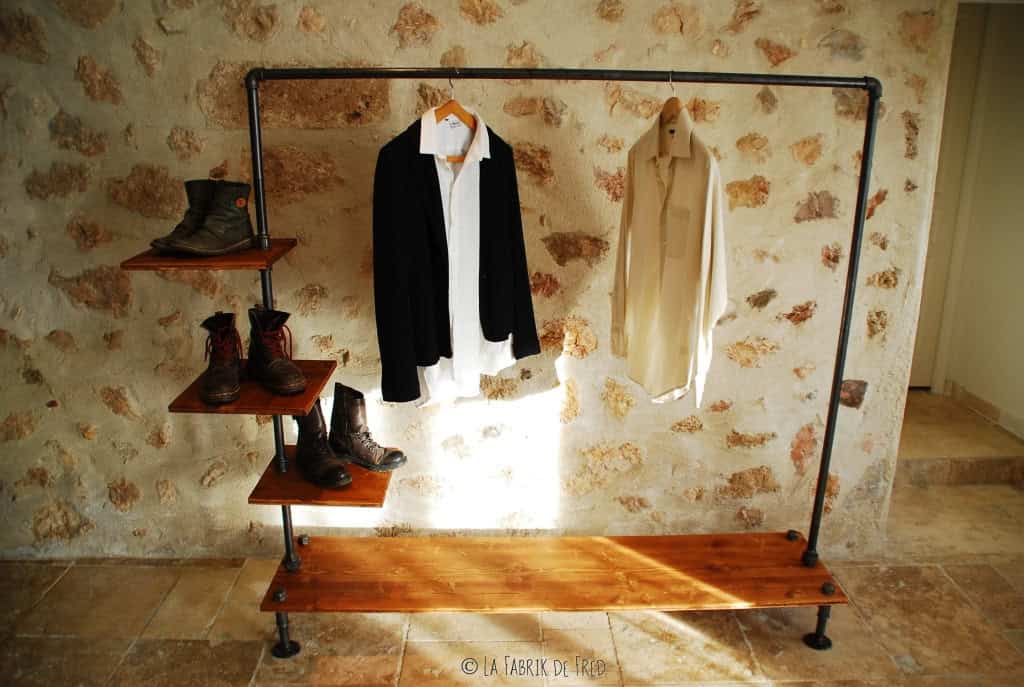 Industrial Pipe Clothing Rack Buy it on: www.etsy.com