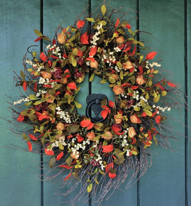 16 Whimsical Handmade Thanksgiving Wreath Designs For Your Front Door