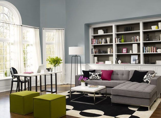 20 Really Amusing Living Rooms With Combinations Of Grey & Green