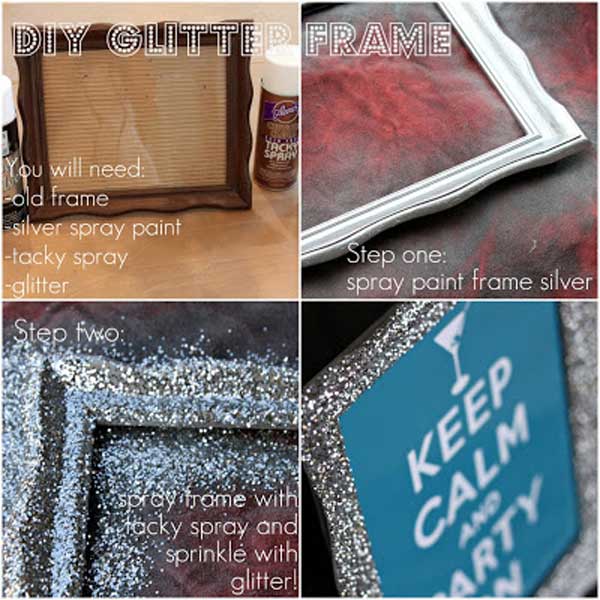 20 Sparkling DIY Glitter Decorations That Will Cheer Up Your Home