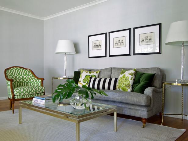 20 Really Amusing Living Rooms With Combinations Of Grey & Green