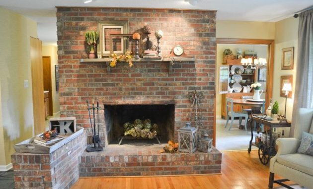 17 Astounding Brick  Fireplace  Designs  That You Need To See