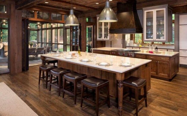 18 Kitchen Islands With Seating In Traditional Style