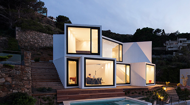 Sunflower House by Cadaval & Solà-Morales in Girona, Spain