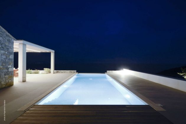 Villa Melana by Studio 2 Pi Architecture in Tyros, Greece